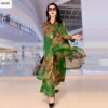 Women's two-piece printed top wide-leg pants set