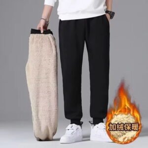 Men’s M-8XL Casual Winter Warm Pants